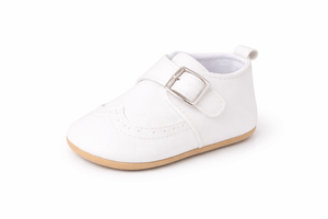 Baby Doe White Buckle Prewalker - 6-9M Kids Shoes & Socks