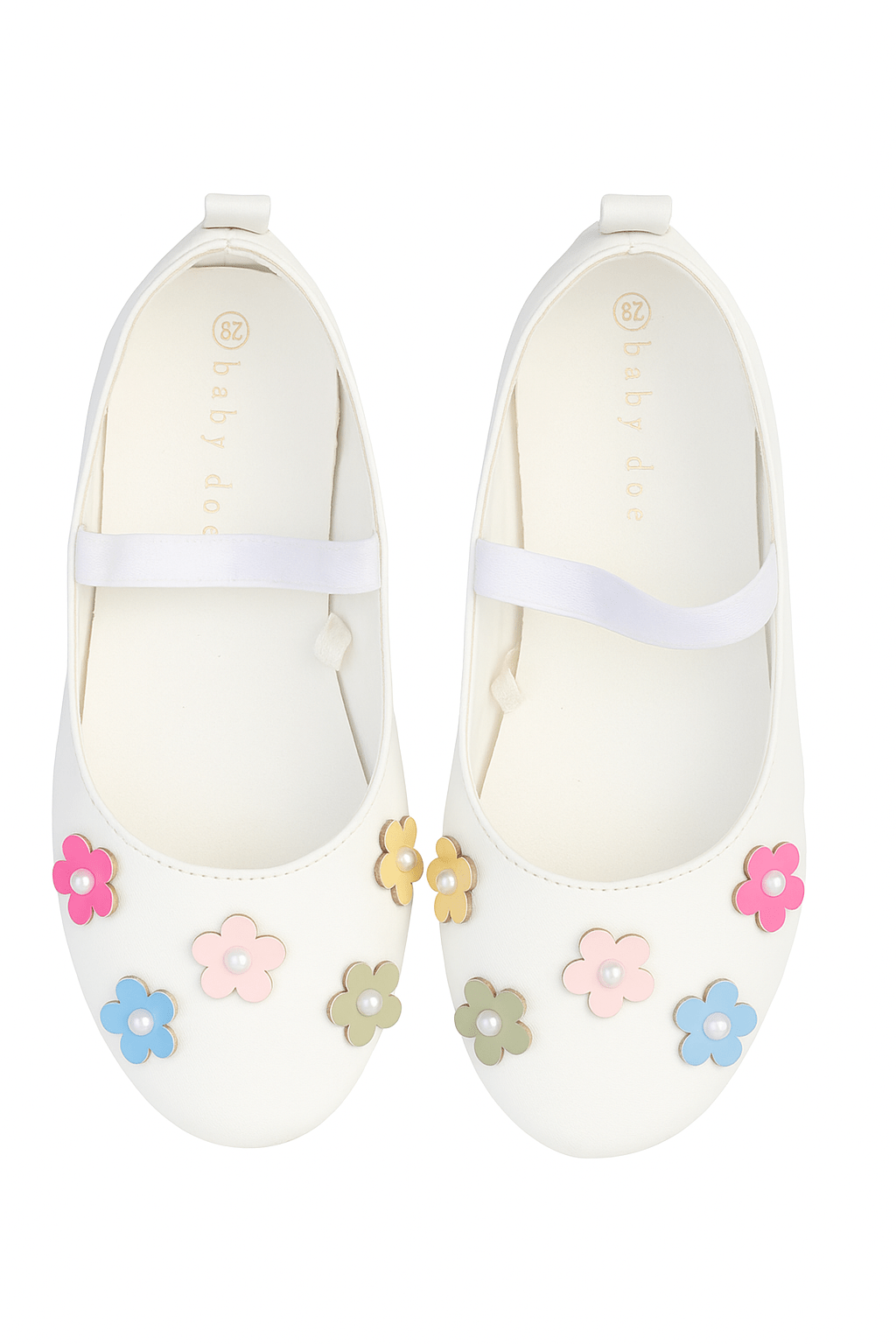 Baby Doe White Daisy Ballerina - BD - GT - BAL - WT - DSY - 21