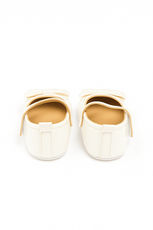 Baby Doe White Pretty Little Bow Prewalker - BD - GP - MJ - WT - BOW - SN3 - 1