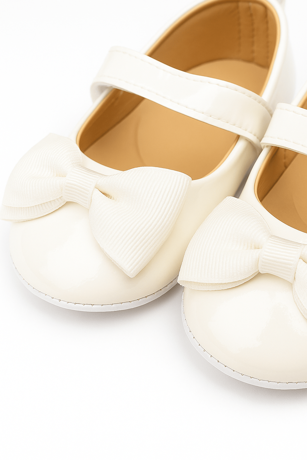 Baby Doe White Pretty Little Bow Prewalker - BD - GP - MJ - WT - BOW - SN3 - 1