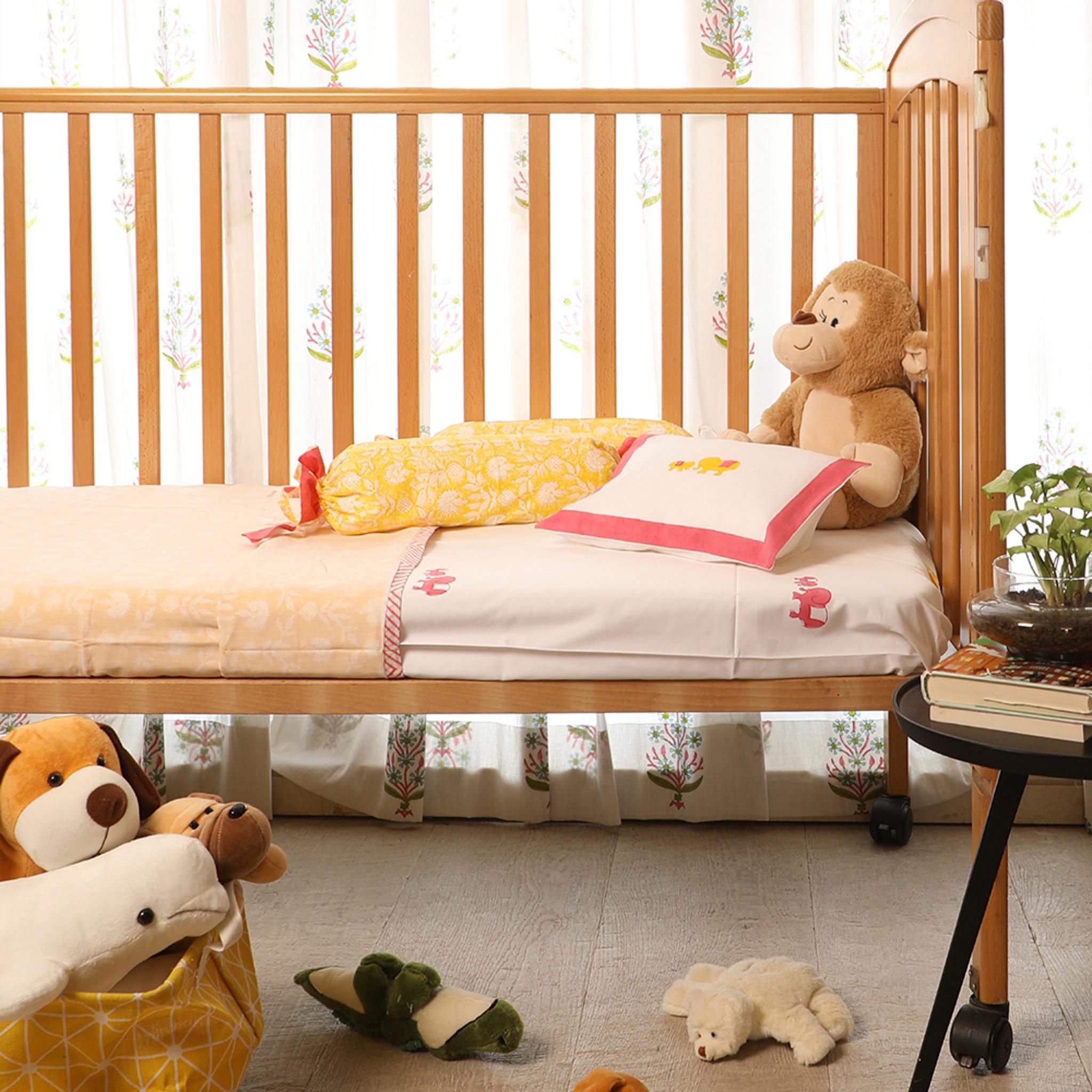 Baby Elephant Cot Set. - Pink - MSY - CSB - 001B - Pink