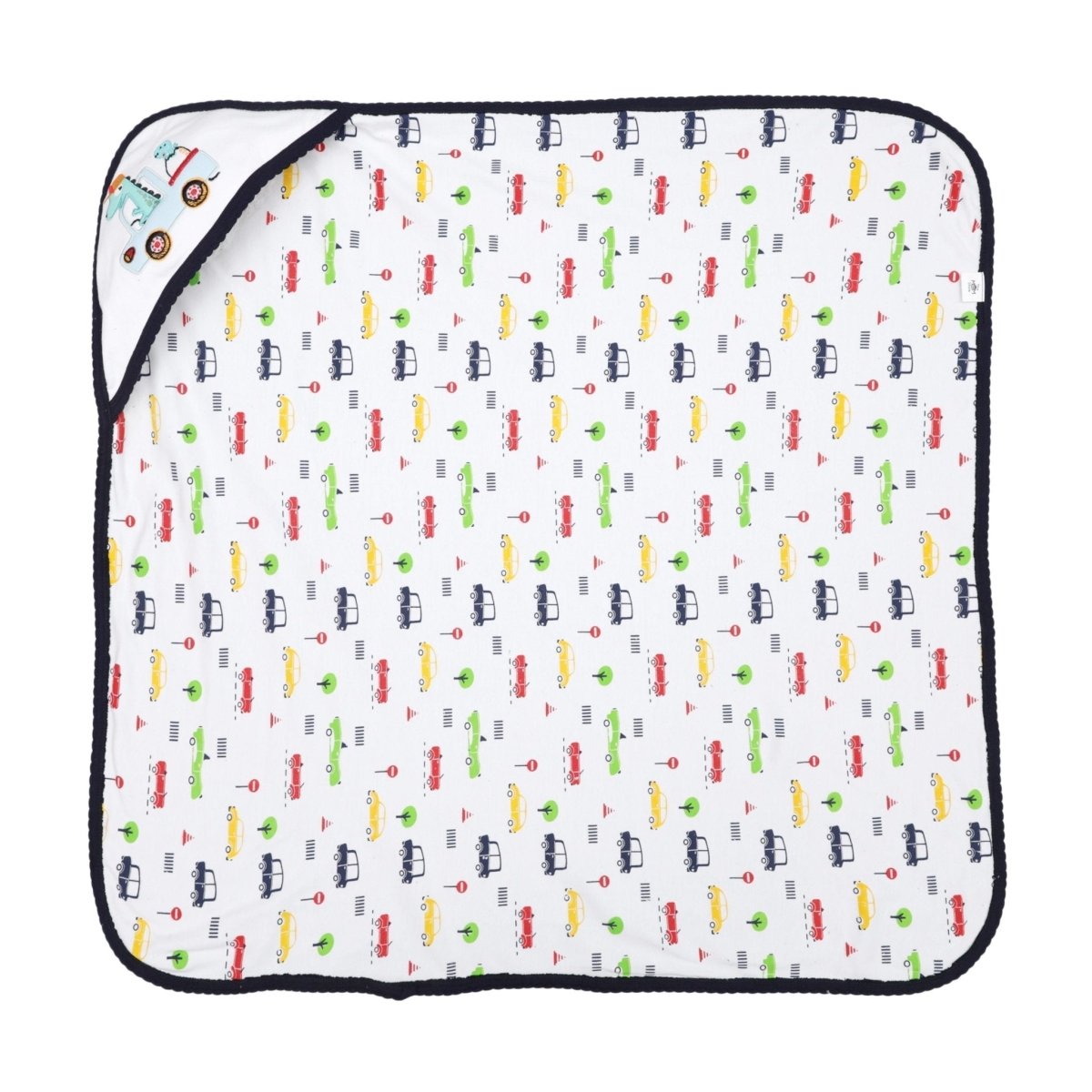 Baby Hooded Towel Blanket - Dino Ride - HDBLKT-DNRD