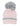 Baby Knitted Cap with Faux Fur - Pink - WNCP-FURPK-6-3Y