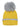 Baby Knitted Cap with Faux Fur - Yellow - WNCP-FURYW-6-3Y
