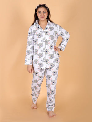 Baby Koala Matching Pajama Set for Mom and Baby- Combo of 2 - Twinning Combo