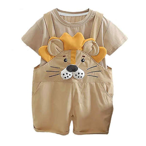 Baby Lion , 2 pcs Dungary style set for Toddlers and Kids - 1 - 2 Years Kids Clothing