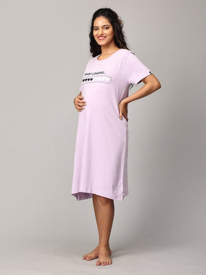 Baby Loading Oversized Maternity T Shirt Dress - NW-SC-BABLO-S