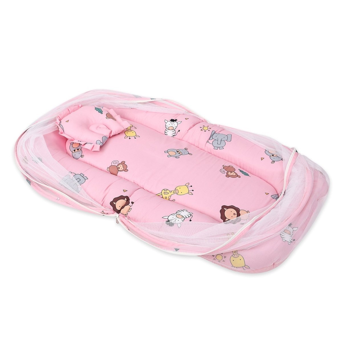 Baby Mosquito Net Portable Bed- Animal World - MQBED-BS-ANIW