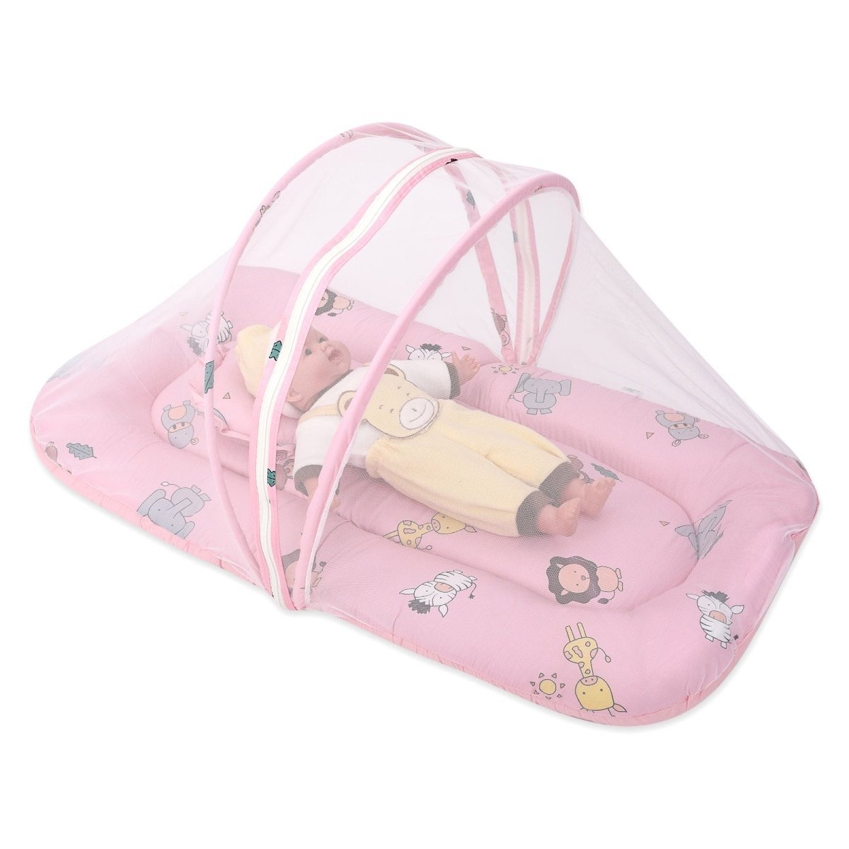 Baby Mosquito Net Portable Bed- Animal World - MQBED-BS-ANIW
