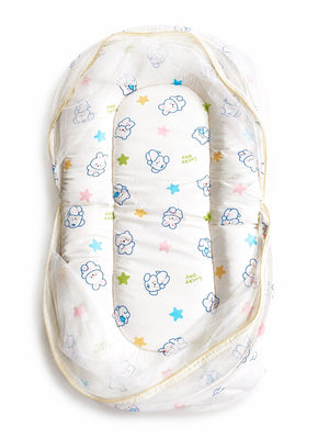 Baby Mosquito Net Portable Bed - Cloud - Cover Cradle - Onesize Baby Mosquito Net Portable Bed