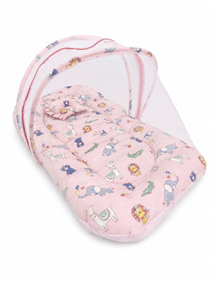 Baby Mosquito Net Portable Bed- Pastel Parade - Onesize Baby Mosquito Net Portable Bed