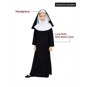 Baby Nun , Kids Halloween Costume Fancy Dress Up - 7 - 8 Years Halloween