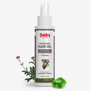 Baby Organo Ayurvedic Hair Oil for Babies & Kids (0–3 Years) - Baby Oil
