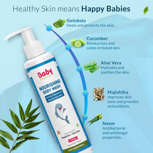 Baby Organo Baby Body Wash 200ml - Gentle Care | The Mom Store - Baby Shampoo & Body Wash