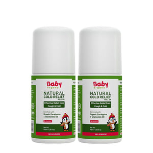 Baby Organo Gentle Ayurvedic Cold Relief Roll On for Kids – Pack of 2 - Cold Relief Roll On