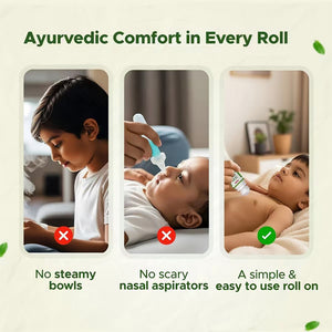 Baby Organo Gentle Ayurvedic Cold Relief Roll On for Kids – Pack of 2 - Cold Relief Roll On