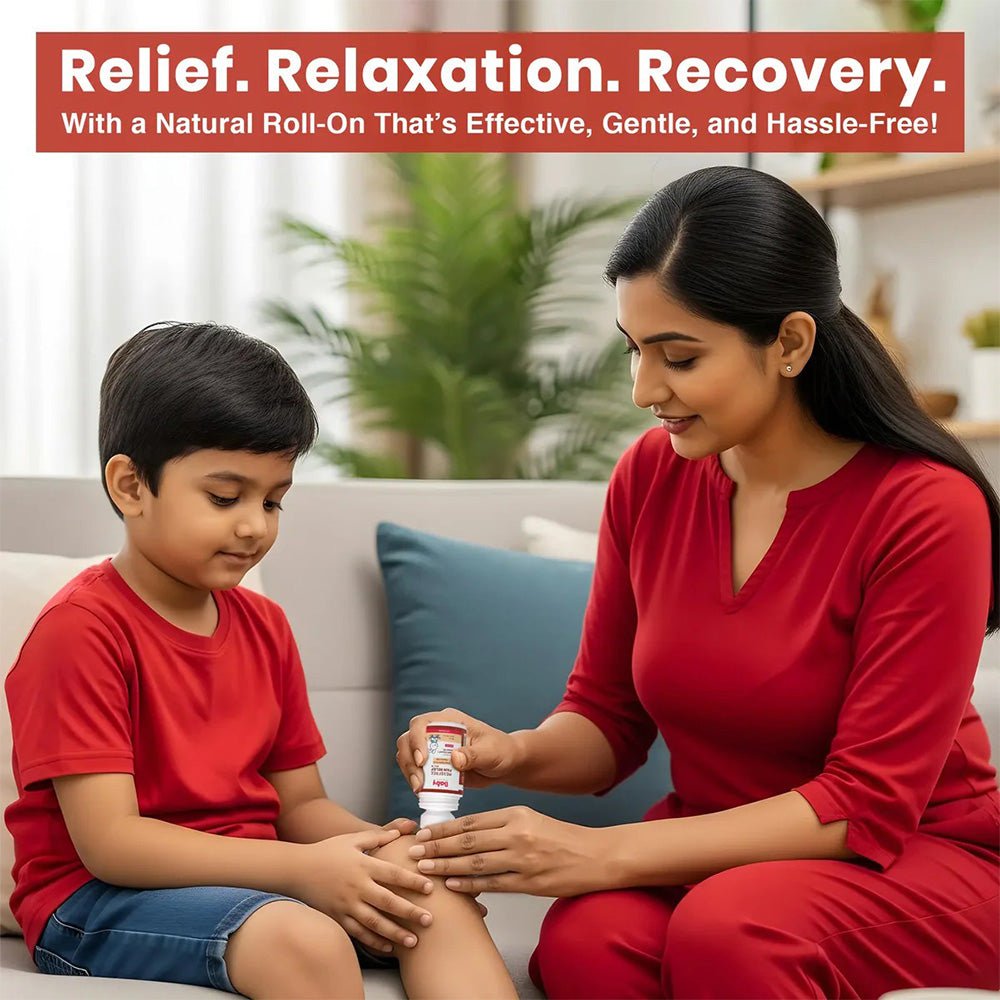 Baby Organo MessFree Pain Relief Roll - On for Growing Pains & Muscle Aches | 3+ Months - Baby Skincare