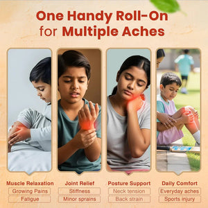Baby Organo MessFree Pain Relief Roll - On for Growing Pains & Muscle Aches | 3+ Months - Baby Skincare