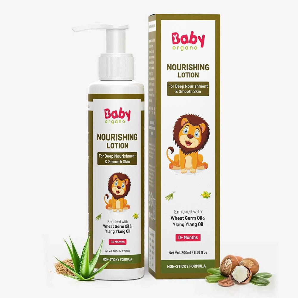 Baby Organo Nourishing Baby Lotion for 0 - 15 Years for Kids | Daily Moisturizer Lotion | Nourishment & Smooth Skin 200ml - Baby Shampoo & Body Wash