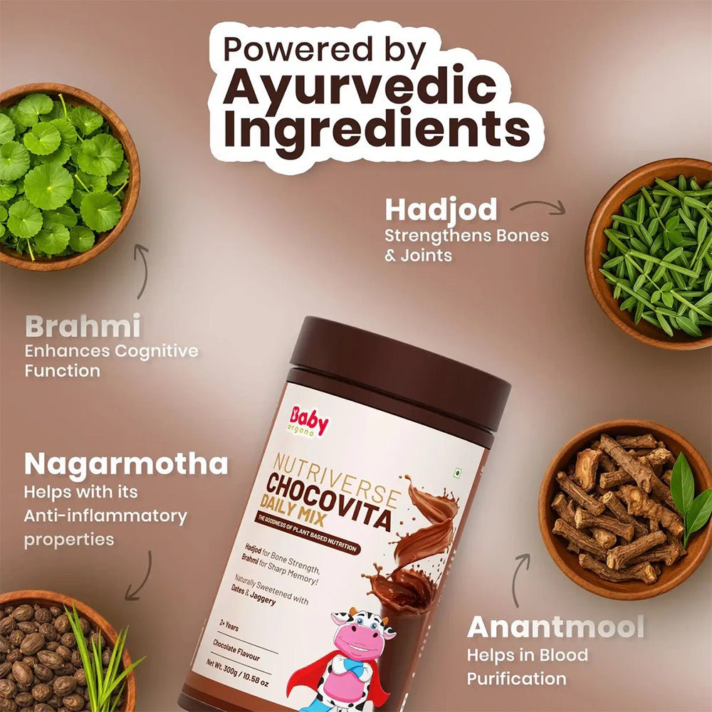 Baby Organo Nutriverse Chocovita Health Drink for Kids 2+ Years - Baby Food