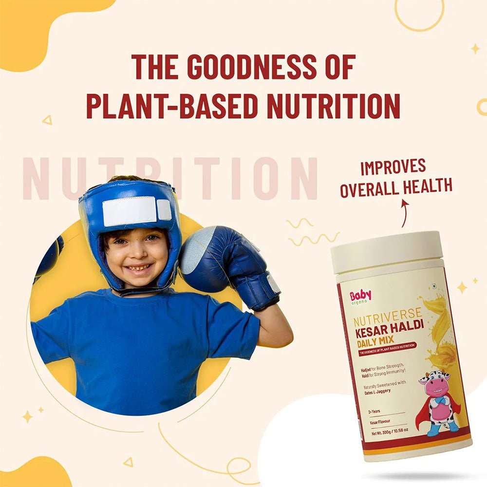 Baby Organo Nutriverse Kesar Haldi Milk Mix 300gm - Baby Food