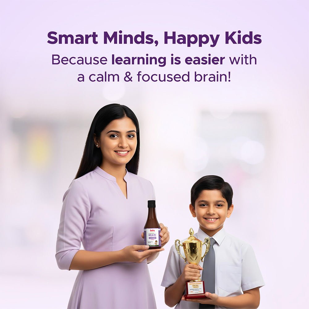 Baby Organo Shankhpushpi & Brahmi Brain Booster Syrup for Kids - Baby Food