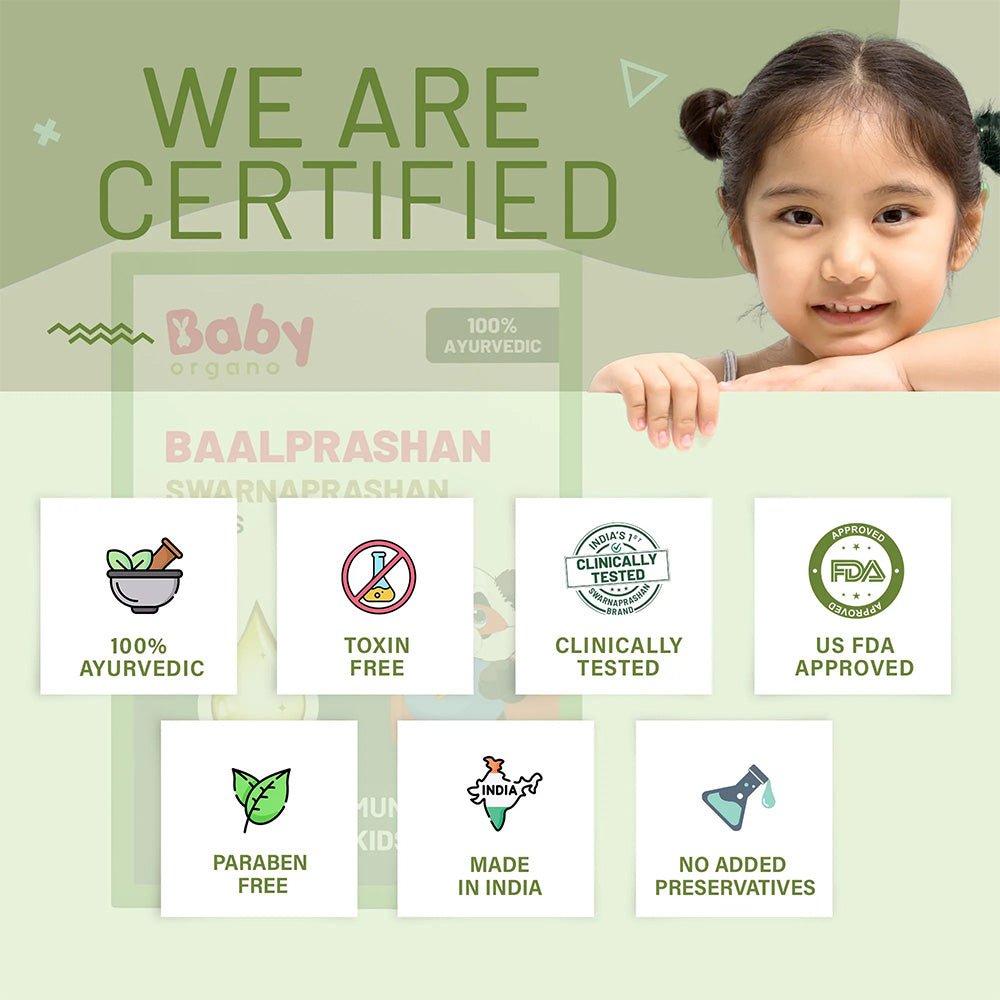 Baby Organo Swarnaprashan | Suvarnaprashan Immunity Booster Drop for Kids - Baby Food
