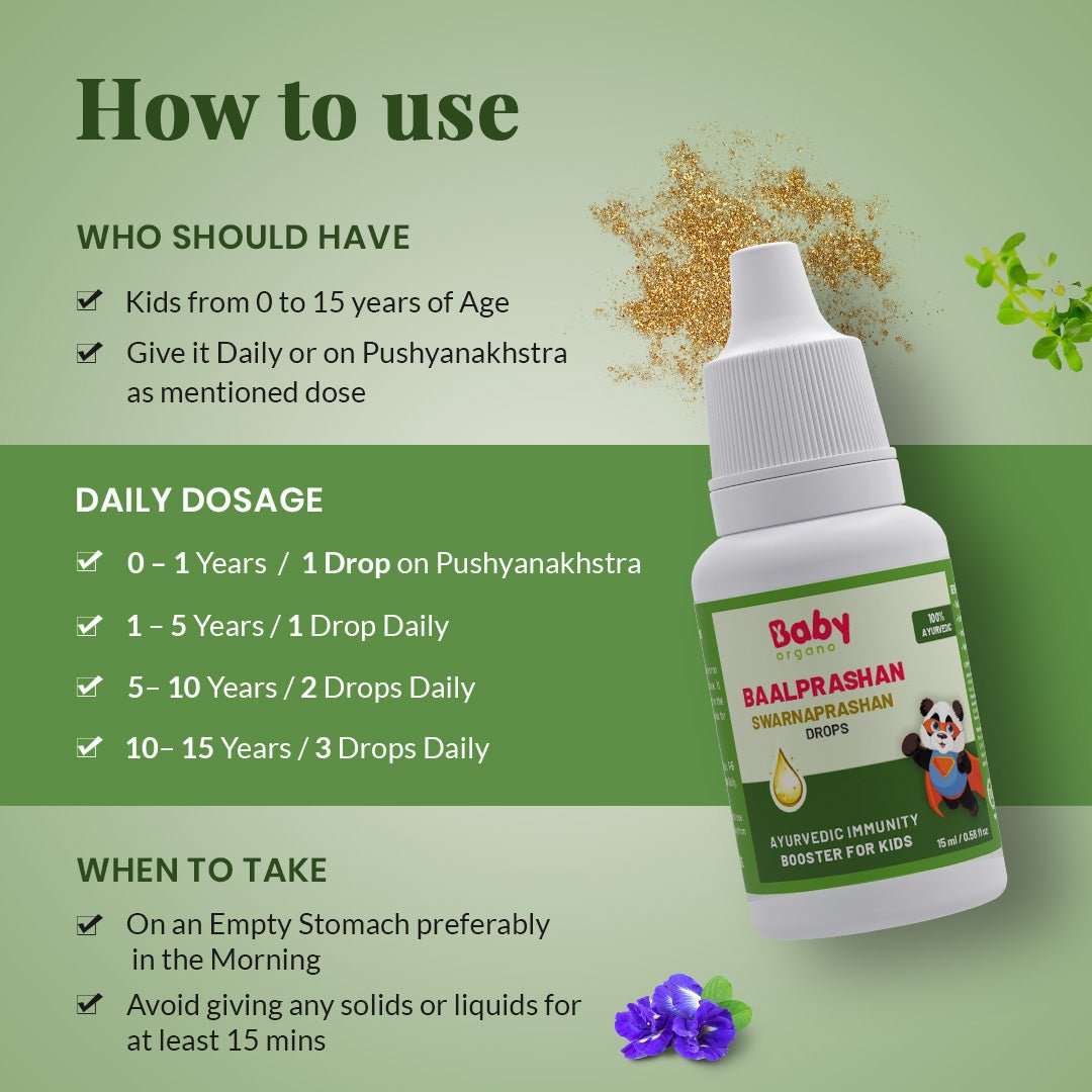 Baby Organo Swarnaprashan | Suvarnaprashan Immunity Booster Drop for Kids - BO_BAALAMRUT