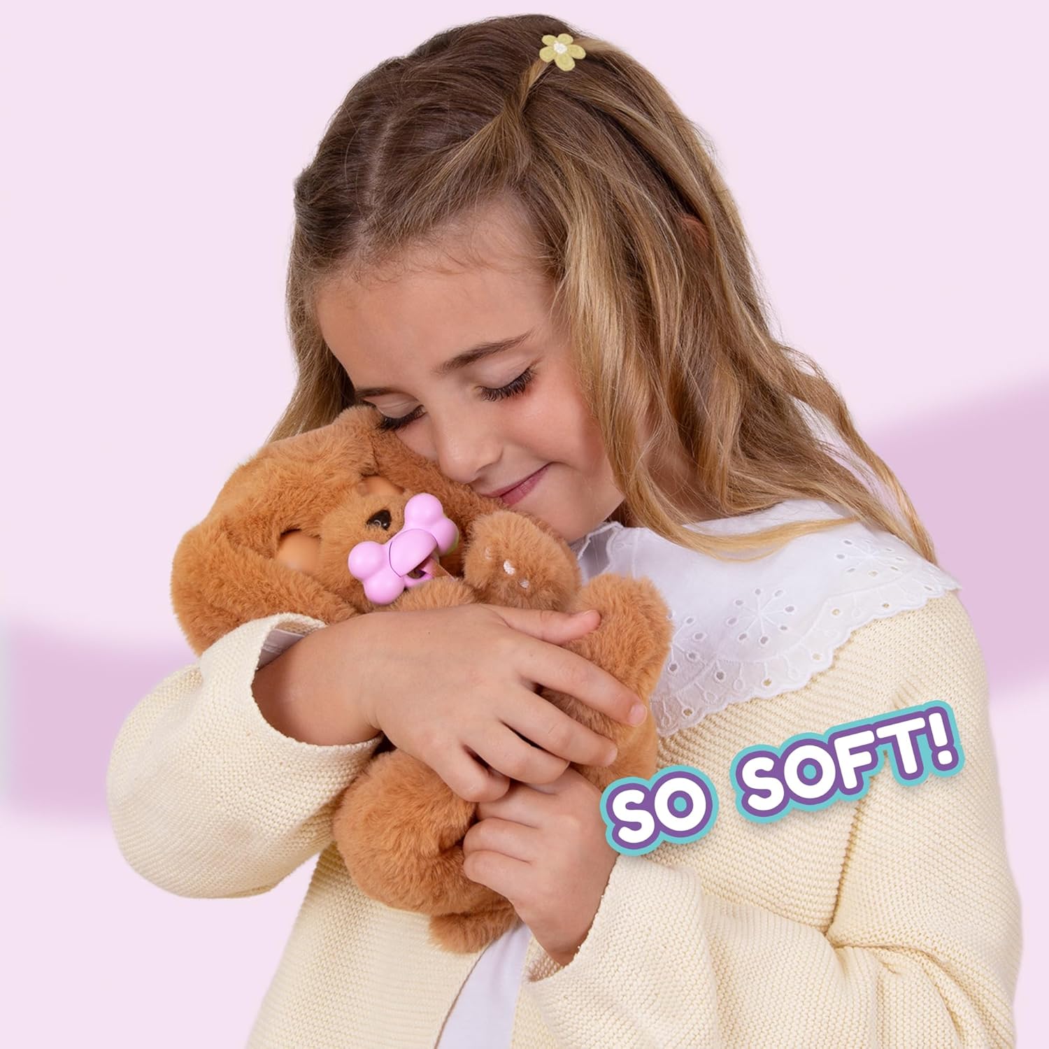 BABY PAWS Cocker Spaniel Puppy Toy with Swaddle Bag | Musical & Electronic Pet for Girls - Soft Toy