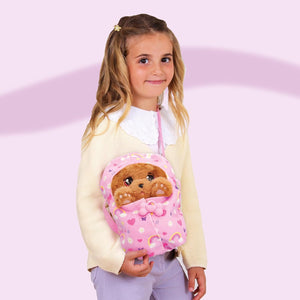 BABY PAWS Cocker Spaniel Puppy Toy with Swaddle Bag | Musical & Electronic Pet for Girls - Soft Toy