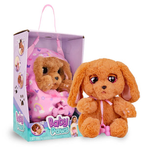BABY PAWS Cocker Spaniel Puppy Toy with Swaddle Bag | Musical & Electronic Pet for Girls - Soft Toy