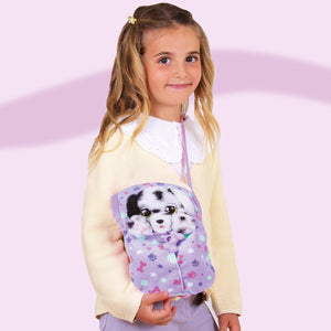 BABY PAWS Dalmatian Puppy Toy with Cute Swaddle Bag | Musical & Electronic Pet for Girls - Soft Toy
