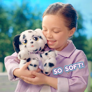 BABY PAWS Dalmatian Puppy Toy with Cute Swaddle Bag | Musical & Electronic Pet for Girls - Soft Toy