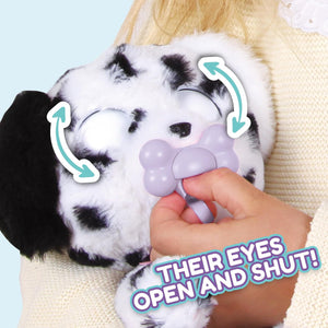 BABY PAWS Dalmatian Puppy Toy with Cute Swaddle Bag | Musical & Electronic Pet for Girls - Soft Toy