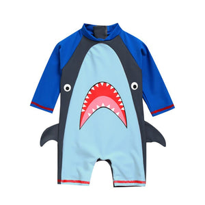 Baby Shark Boys Swimsuit - 1 - 2 Years Kids Swimwear