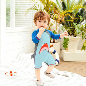 Baby Shark Boys Swimsuit - 1 - 2 Years Kids Swimwear