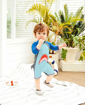 Baby Shark Boys Swimsuit - 1 - 2 Years Kids Swimwear