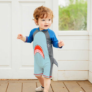 Baby Shark Boys Swimsuit - 1 - 2 Years Kids Swimwear