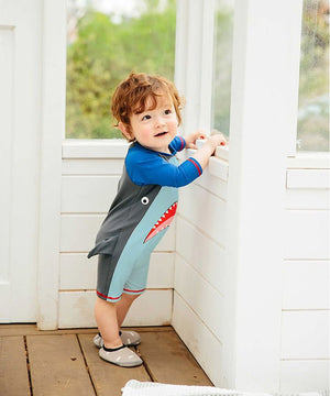 Baby Shark Boys Swimsuit - 1 - 2 Years Kids Swimwear