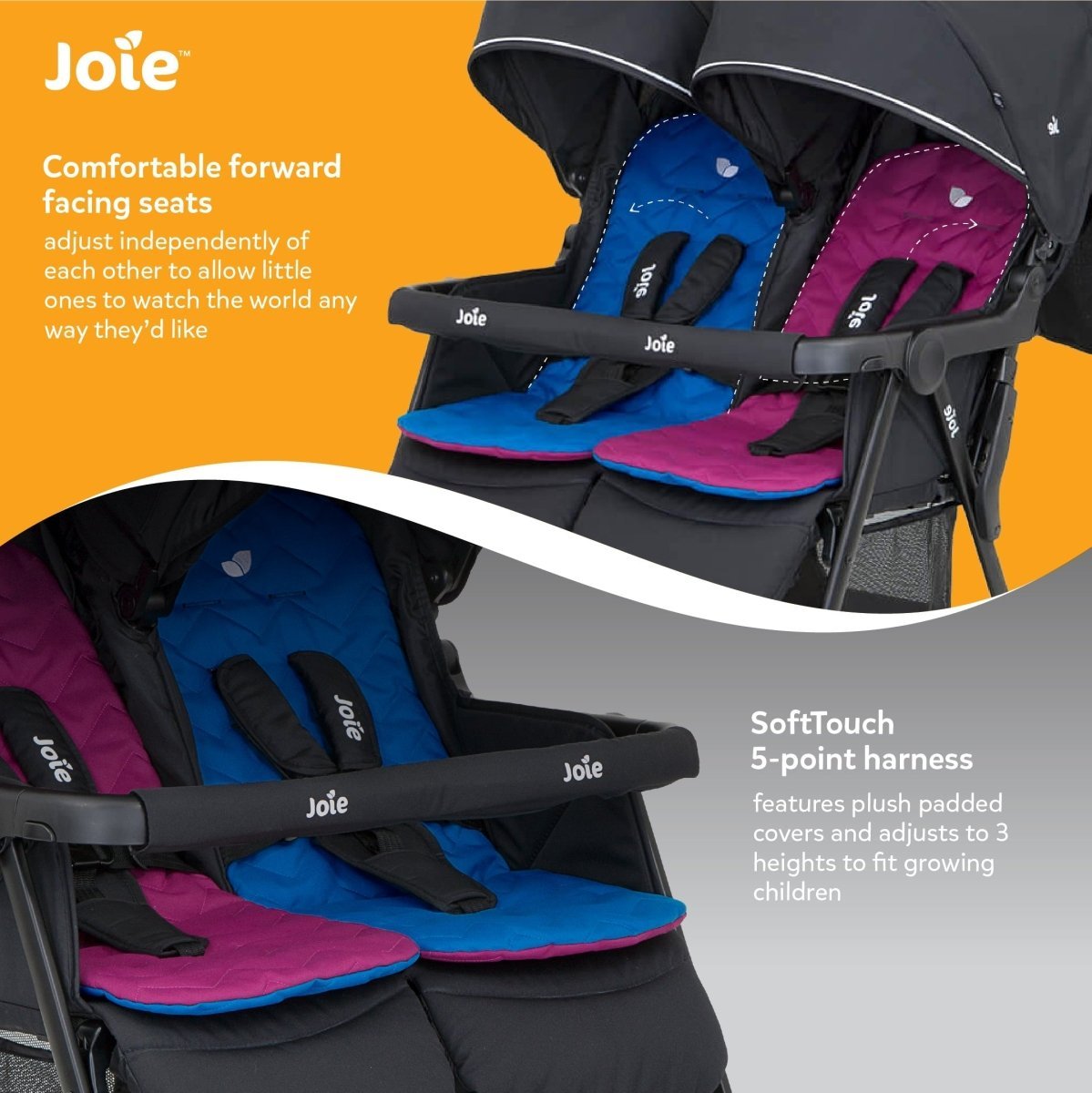 Joie Baby Stroller- AIRE TWIN W/ RC- ROSY SEA The Mom Store