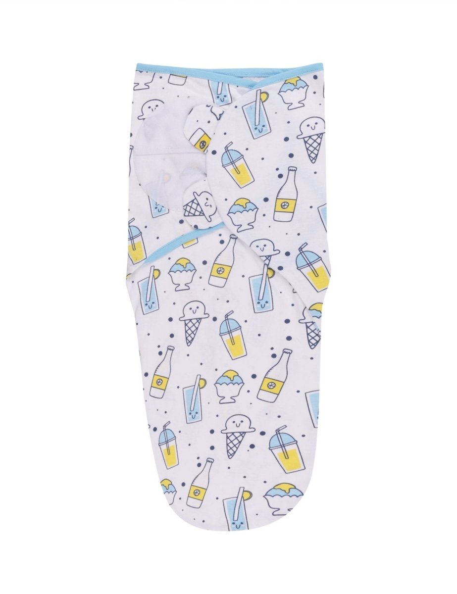 Baby Swaddle Blanket and Cap Set- My Smoothie - SWD-SMTH-0-3