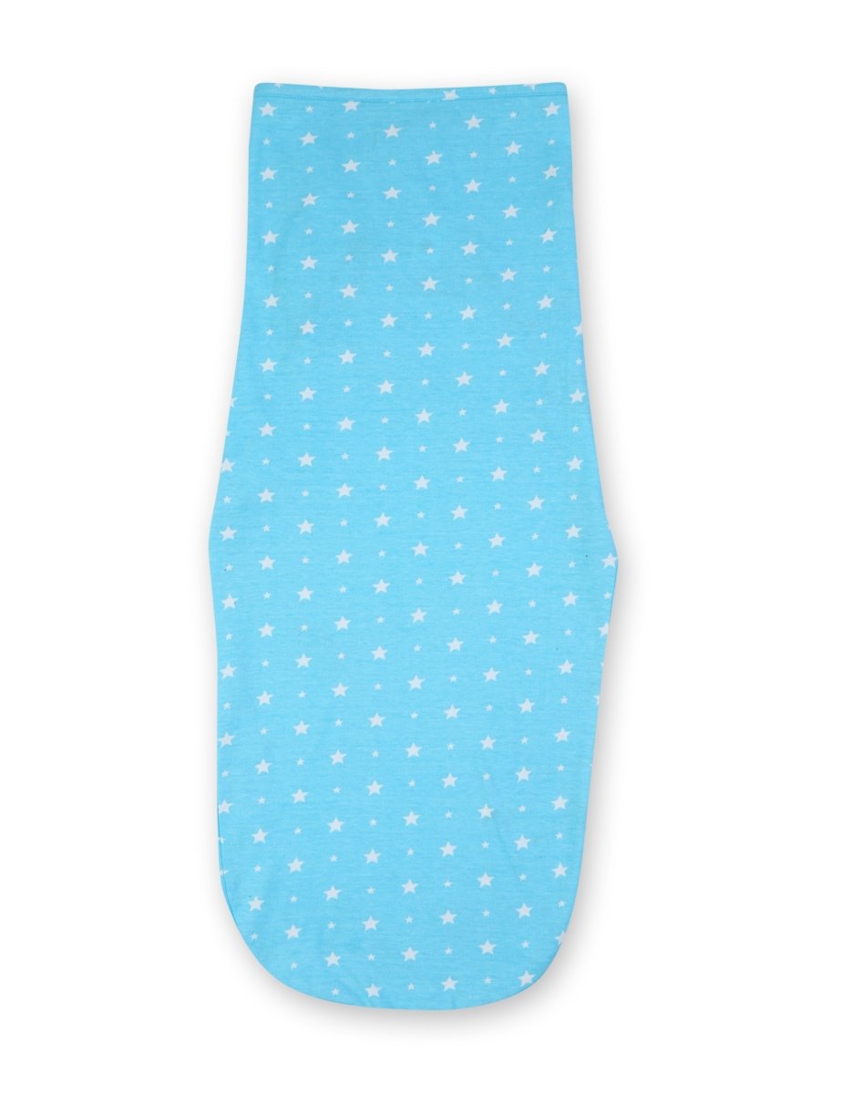 Baby Swaddle Blanket with Cap- Blue Star - SWD-BLUSR-0-3