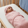 Baby Swaddle Blanket with Cap - Pink Star - Baby Swaddle Blankets