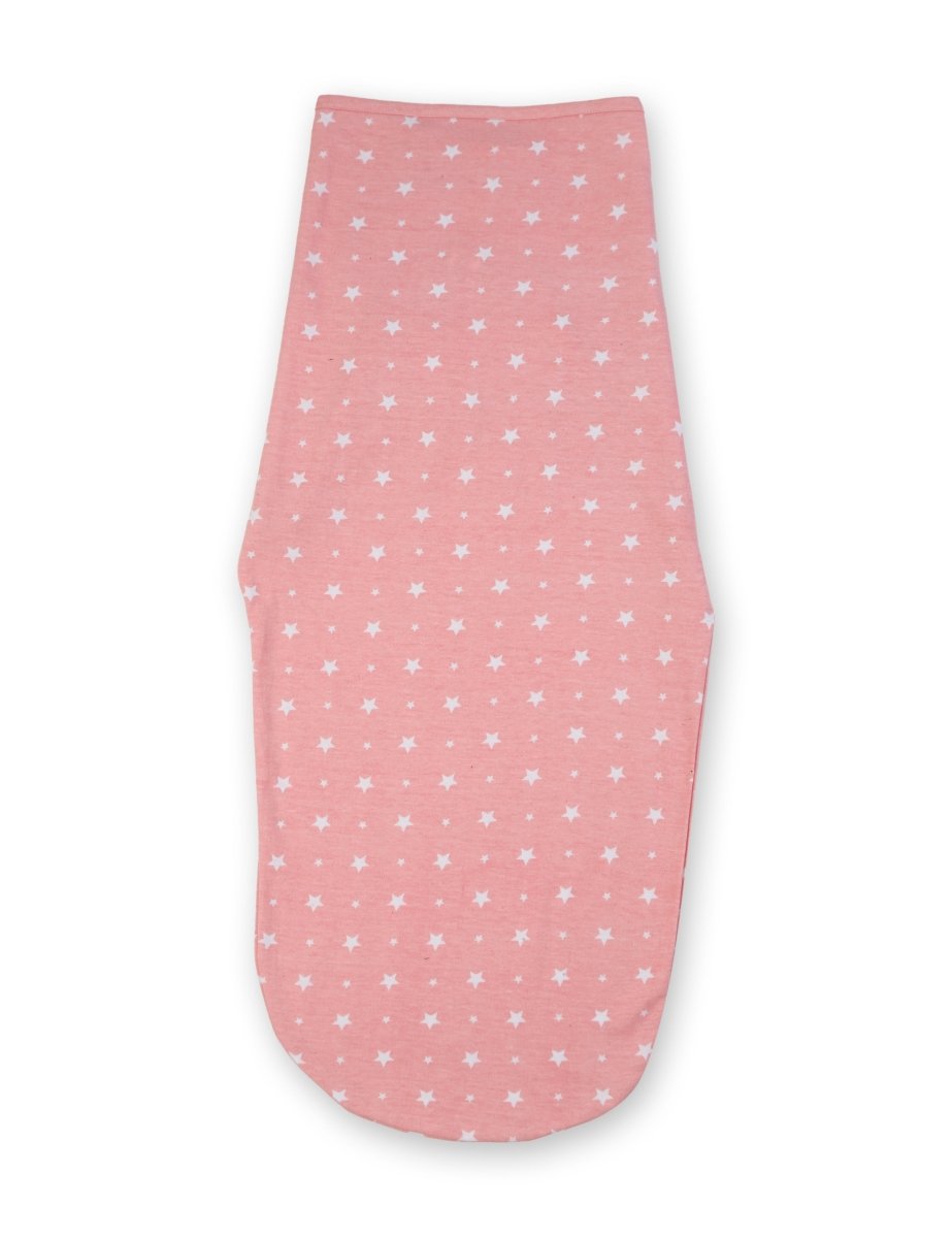Baby Swaddle Blanket with Cap- Pink Star - SWD-PNKSR-0-3