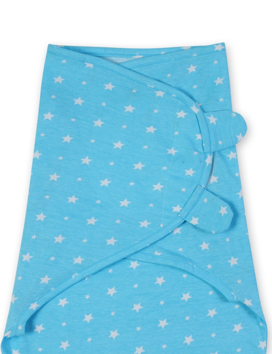 Baby Swaddle Combo- Blue & Pink Star - SWD2-MP-BLUPK