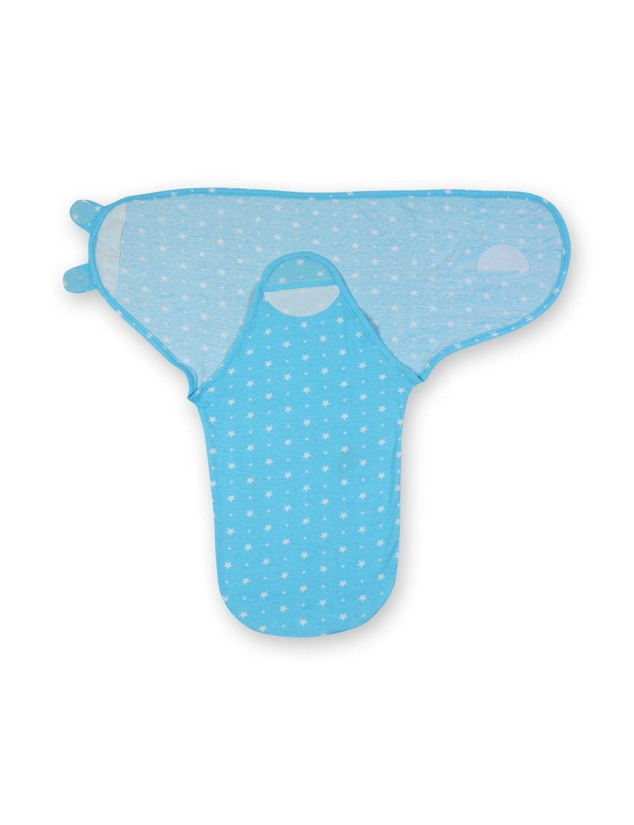 Baby Swaddle Combo- Blue & Yellow Star - SWD2-MP-BLYLS
