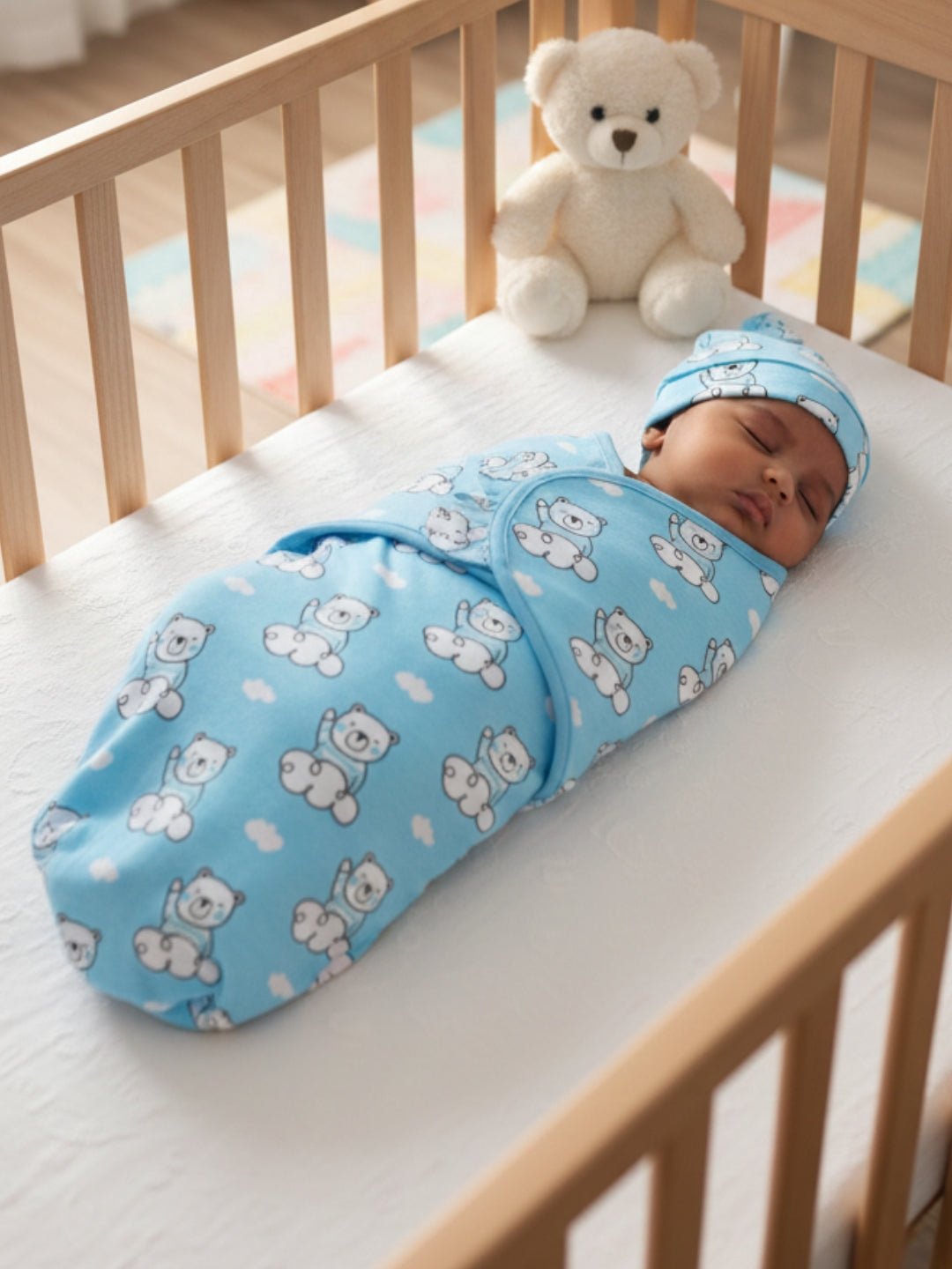 Baby Swaddle Combo - Hello Bear & Baby Koala - 0 - 3 Months Baby Swaddle Blankets