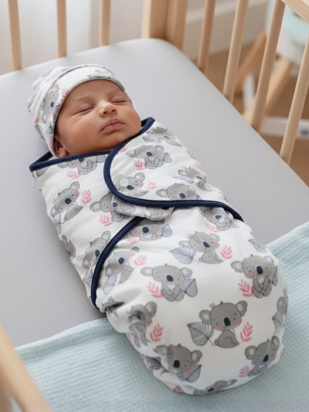 Baby Swaddle Combo - Hello Bear & Baby Koala - 0 - 3 Months Baby Swaddle Blankets