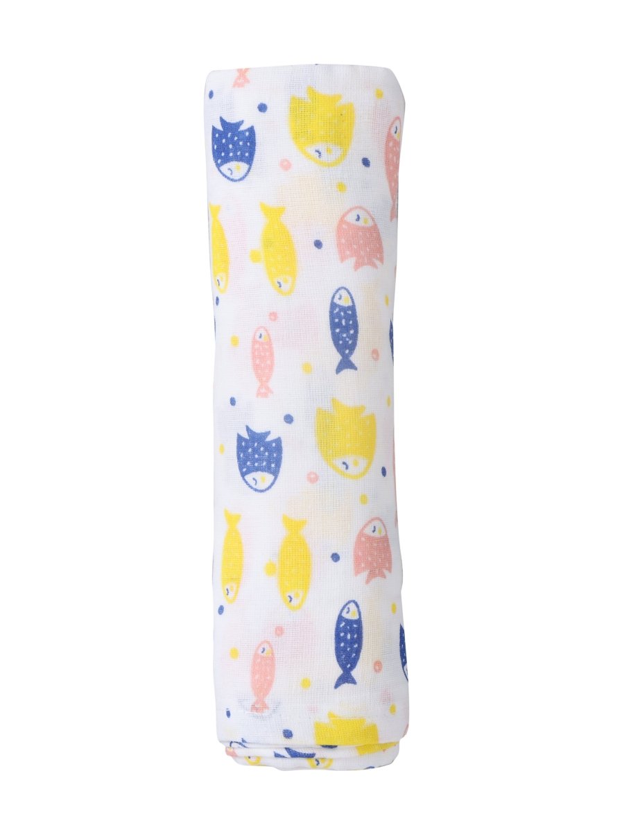 Baby Swaddle Wrap Combo- Baby Dino, Moon And Stars & Finding Nemoo - MSW-BDMSFN