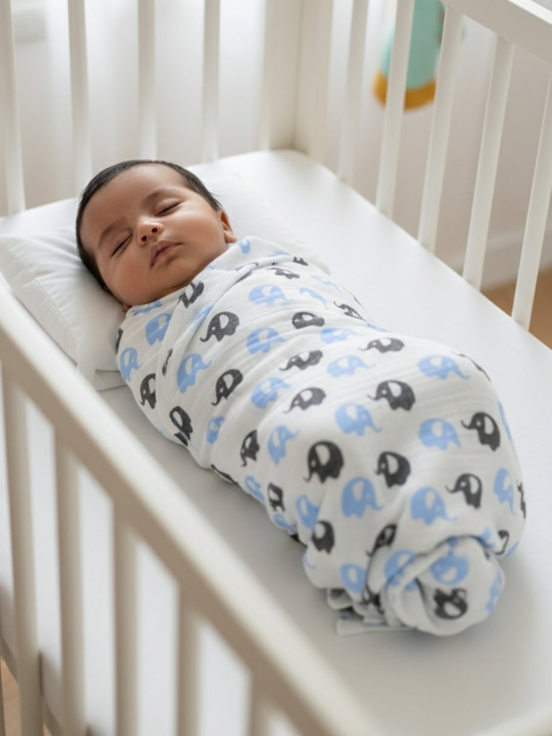 Baby Swaddle Wrap Combo - Blue Forest & Mumbo Jumbo - Muslin Swaddle Wrap